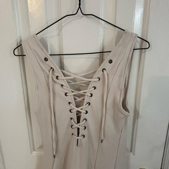 sweatshirt detailed corset dress bone colour - Picture 4 of 5